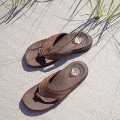 It’s time to embrace sunny days and time by the water in style and comfort with Dockers’ Banks Flip Flops. These men’s sandals were made to provide you with long-lasting relaxation and casually cool style. The classic thong design is paired with synthetic leather uppers and an ultra-soft EVA to keep your feet comfortable and breathable all day long. With these sandals, you won't have to worry about where your day takes you, the lightweight, flexible TPR footbed provides continual comfort and tra