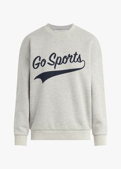 You don't have to pretend anymore that you have a favorite team. Our oversized sweatshirt is made from a cotton blend (so it shrinks to fit just right). With the drop shoulder and relaxed fit, this retro-inspired classic makes every outfit feel sporty.75% Cotton, 25% Polyester