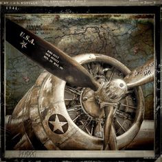 size: 16x16in Giclee Print: Wing and a Prayer by Mindy Sommers : Artists Old Airplane, Aviation Decor, Airplane Wall Art, Airplane Decor, Airplane Wall, Vintage Planes, Airplane Art, 강아지 그림, Vintage Airplanes