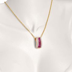 Presenting our 18K Gold Ruby Art Deco Pyramid Diamond Pendant Necklace, a true embodiment of opulence and Art Deco elegance. This exquisite necklace captures the spirit of the Roaring Twenties, blending vintage charm with modern sophistication. Elegant Polished Rectangular Pendant Necklace, Elegant Rectangular Pendant Necklace With Polished Finish, Elegant Necklace With Rectangular Pendant And Polished Finish, Elegant Necklace With Polished Rectangular Pendant, Elegant Hallmarked Rectangular Pendant Jewelry, Luxury Large Pendant Necklace For Anniversary, Formal Fine Jewelry Necklace With Rectangular Pendant, Fine Jewelry Necklace With Rectangular Pendant For Formal Occasions, Luxury Diamond Necklace With Large Pendant