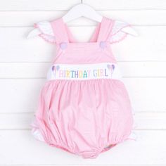 Golf Birthday Party, 1st Birthday Outfit, Girls Smock, Golf Birthday, Birthday Party Outfits, 1st Birthday Outfits, Baby 1st Birthday, Ric Rac, Pink Gingham