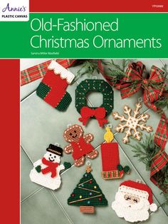 an old fashioned christmas ornament is shown on the cover of a book,