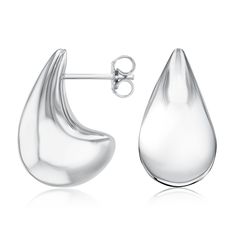 These trendy sterling silver teardrop stud earrings combine modern elegance with lightweight comfort. The sleek, teardrop shape is a current favorite, offering a minimalist yet chic look that complements any outfit. Crafted from polished sterling silver in the electroform technique, these earrings effortlessly blend timeless design with contemporary style, making them a must-have accessory for those who love staying on trend with a touch of sophistication. These earrings are hollow in constructi Chic Look, Modern Elegance, Pure Silver, Contemporary Style, Timeless Design, Sleek, 925 Sterling Silver, Stud Earrings, Pure Products