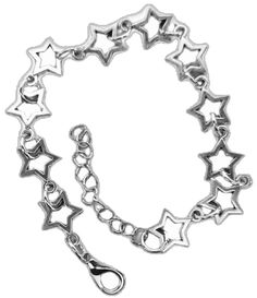 Star Shaped Metal Jewelry With Lobster Clasp, Star-shaped Metal Jewelry With Lobster Clasp, Adjustable Metal Bracelet With Star Charm, Adjustable Star Shaped Metal Bracelets, Adjustable Star-shaped Metal Bracelets, Adjustable Metal Star Bracelet, Metal Charm Bracelet With Star Charm, Adjustable Star-shaped Metal Bracelet, Adjustable Star Charm Chain Bracelet