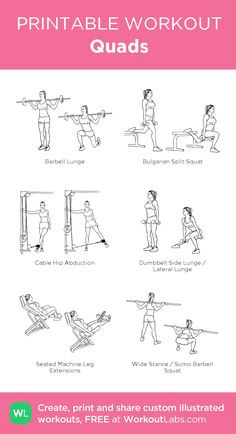 the printable workout guide for women with instructions on how to do squats and pull ups