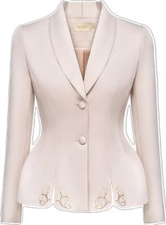 Padded Hangers, Peplum Blazer, Mean Blvd, Blazer And Skirt, Regency Era, Peplum Hem, Nude Pink, Style And Grace, Designer Shorts