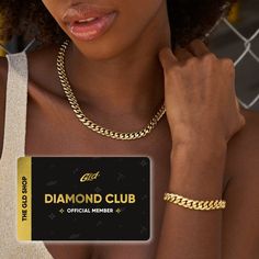 Get our bestselling 8mm Miami Cuban Chain and 8mm Miami Cuban Bracelet bundle and join GLD Diamond Club in one purchase!
Diamond Club Benefits
     - 10% Additional OFF all orders
     - Free 2-Day Shipping on all orders
     - Priority Customer Service
     for only $7.99 / quarter!
Bundle Includes
     - (1) 8mm Miami Cuban Link Chain (16", 18", 20", 22", 24", 26", & 28")
     - (1) 8mm Miami Cuban Link Bracelet (6", 7", or 8")
     - Diamond Club Membership Cuban Chain Bracelet, Forever Products, Cuban Link Bracelet, Cuban Bracelet, Cuban Link Necklace, Miami Cuban Link Chain, Miami Cuban Link, Lil Durk, Club Card