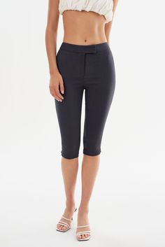 The CELINE Stretch Twill Capri is a must-have for the trendy woman. Crafted from flattering stretch twill fabric and featuring a retro-inspired cropped length, it effortlessly blends comfort and style. Pair it with kitten heels or slip-on pumps for an effortlessly chic look. Slip On Pumps, Swim Accessories, Twill Fabric, Look Chic, Retro Inspired, Skirt Pants, Short Pants, Dress Accessories, Best Sellers