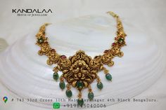 To Know More About this Product Do Visit Our Showroom At Jayanagar 4th Block Bengaluru. OR Whatsapp Us +919845040006 +919845040007 Traditional Temple Choker Necklace For Diwali, Temple Jewellery Choker, Festive Temple Jewelry Pendant Choker, Traditional Diwali Temple Choker Necklace, Kalamandir Gold Jewellery Surat, Peacock Necklace, Gold Pendant Jewelry, Gold Fashion Necklace