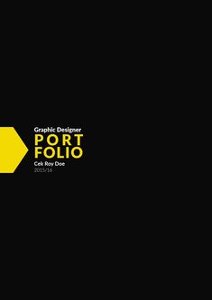 graphic designer port folio logo on black background