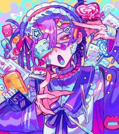 Pastel Goth Art, Kawaii Drawings, Kawaii Art