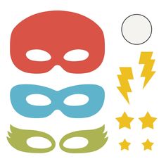 AccuCut Superhero Masks Die Cut, Jumbo Super Hero Masks, Dramatic Play Activities, Fraction Circles, Hero Mask, Wood Dice, Superhero Masks, Super Hero Outfits, General Crafts, Superhero Theme