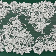 Corded Double Sided Lace Trimming Embroidered on 100% Polyester Net Mesh | Lace USA - 96962W/2 Quinceanera Crown, Dresses Dance, Wedding Dress Evening, Special Occasion Gowns, Quinceanera Dress, Corded Lace, Decorative Trim, Bridal Tiara, Champagne Color