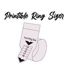 Ring Size Chart, Printable Ring Sizer, Ring Sizer, A4 Size, Instant Download Etsy, Texts, Diamond Ring, Physics, Ring Size