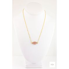 Experience the stunning beauty of our pretty Pink Chalcedony Necklace! This exquisite piece will captivate the senses with its lustrous pink hues and delicate gold chain. Add a touch of timeless beauty and elegance to any outfit with this must-have accessory. The combination of dusty rose pink chalcedony and bright gold chain create a romantic charm that is destined to become a jewelry box staple. The exquisite marquise-shaped chalcedony gemstone, delicately sits in a vermeil bezel that shimmers Pink Gemstone Necklace, Feminine Necklace, Chalcedony Necklace, Pink Chalcedony, Boho Chic Style, Artisan Rings, Jewelry Beautiful, Greater Good, Gemstone Jewelry Handmade