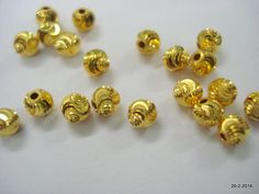 20kt gold beads (20 pieces) from rajasthan india. great design made of 20kt yellow gold, good for jewelry creation. Note - If you want more or less beads. It is possible. weight - 3.100 grams size - 5 mm material - 20kt yellow gold. Gold Beads Necklace, Gold Bead Necklace, Rajasthan India, Beads Necklace, Jewelry Creation, Gold Hoop, Gold Hoop Earrings, Necklace Bracelet, Gold Beads