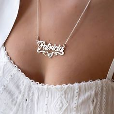 ❤️ Celebrate the special moments with this Birthstone Heart Name Necklace. This elegant piece is crafted from high-quality sterling silver, making it a timeless addition to any jewelry collection. The necklace features a beautifully designed heart pendant that can be personalized with a name and birthstone, creating a unique and meaningful gift perfect for birthdays and other special occasions. ❤️ Features: * Personalized Heart Pendant: Customize the pendant with any name you choose. * Birthston Silver Heart Cut Necklace For May Birthstone, Dainty Sterling Silver Name Necklace With Birthstone, Sterling Silver Birthstone Necklace For Mother's Day Birthday, Sterling Silver Heart Cut Jewelry For Birthday, Silver Heart Necklace For Wedding, Fine Jewelry, Sterling Silver Heart Cut Jewelry For Birthday Gift, Heart Cut Sterling Silver Jewelry For Birthday, Silver Heart Cut Necklace For Birthday, Elegant Engraved Necklace For May Birthstone