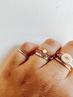 The ultimate ring stack! let me help you build the cutest ring stack! The flat stacking, the paper clip and the disc initial stacking ring these rings are the highest quality 14k gold filled and will last a lifetime! Adjustable 14k Gold Initial Ring For Everyday, Adjustable 14k Gold Initial Ring, Adjustable Stackable Initial Ring For Everyday, Rose Gold Tarnish Resistant Initial Ring For Everyday, Simple Stackable Initial Ring For Everyday, Dainty Initial Ring With Round Band For Everyday, Dainty Everyday Initial Ring With Round Band, Simple Tarnish Resistant Midi Rings For Everyday, Simple Tarnish-resistant Midi Rings For Everyday