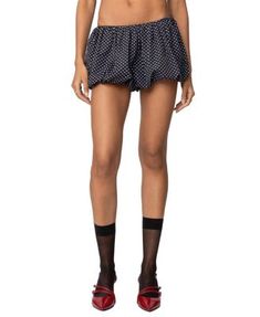 Edikted Liz Polka Dot Bubble Shorts Bubble Shorts, Polka Dot, Polka Dots, Pick Up, In Store, Bubbles, Buy Online, Dots, Black And White