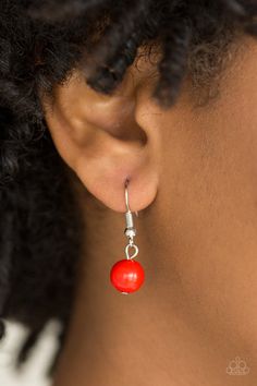 Polished red beads and shimmery silver hoops drip from the bottom of a glistening silver chain, creating a playful fringe below the collar. Features an adjustable clasp closure. Sold as one individual necklace. Includes one pair of matching earrings. P2WH-RDXX-197XX Red Necklace Set, Red Beads, Red Necklace, Paparazzi Accessories, Beaded Hoops, Affordable Jewelry, Paparazzi Jewelry, Red Bead, Multi Strand Necklace