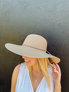 Straw Floppy Sun Hat-Natural | Side View Floppy Sun Hat, Floppy Sun Hats, Pink Pineapple, Next Clothes, Head Circumference, Braided Leather, Sun Hat, The Pink, Sun Hats