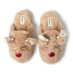 Dearfoams Women's Shay Reindeer Scuff Slipper - Latte Size M Christmas Basket Ideas For Women, Cheap Gifts For Christmas, Jellycat Gift Basket, Cute Christmas Things, Christmas Vibes Cozy, Couples Christmas Gifts