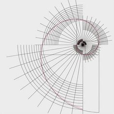 an abstract drawing with lines in the shape of a sunburst on a white background