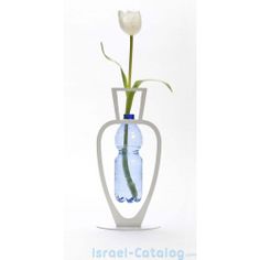 Primavera Bottle Vase, Home Accessories Flower Bottle, Flower Vases Decoration, Vase Shapes, Unique Vases, Eco Friendly Design, Bottle Vase, Recycle Plastic Bottles, Metal Design, Bottle Design