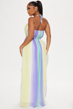 Available In Purple/combo. Chiffon Maxi Dress Halter High Neckline Pleated Elastic Waist w/ Tie Lined Stretch Disclaimer Print Placement May Vary Self: 100% Polyester Lining: 100% Polyester Imported | Beach Vacation Chiffon Maxi Dress in Purple size XS by Fashion Nova Flowy Chiffon Halter Neck Dress For The Beach, Summer Beach Chiffon Dress With Halter Neck, Summer Halter Neck Chiffon Dress For Beach, Spring Beach Chiffon Halter Neck Dress, Spring Beach Chiffon Dress Halter Neck, Flowy Multicolor Chiffon Maxi Dress, Chic Halter Neck Chiffon Beach Dress, Chic Chiffon Halter Neck Beach Dress, Purple Chiffon Beach Dress