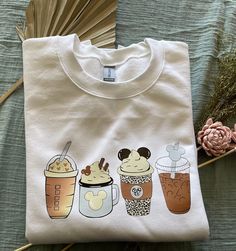 Mickey Ear Coffee Addict sweatshirt Casual Long Sleeve Coffee T-shirt, Coffee Long-sleeve Sweatshirt For Winter, Casual Coffee Long Sleeve Sweatshirt, Casual Long Sleeve Coffee Sweatshirt, Coffee Crew Neck Sweatshirt For Winter, Coffee Colored Crew Neck Sweatshirt For Winter, Coffee Color Crew Neck Sweatshirt For Winter, Winter Coffee-colored Crew Neck Sweatshirt, Casual Coffee-colored Winter Sweatshirt