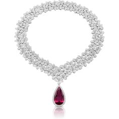 Pasquale Bruni  - Garden Goddess Necklace in 18k White Gold with White Diamonds and Rubellite Goddess Garden, Garden Goddess, Gold Goddess, Goddess Bracelet, Pasquale Bruni, Goddess Necklace, Luxury Necklace, A Goddess, Expensive Jewelry