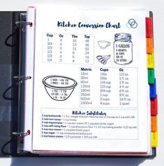 a recipe book with instructions for cooking