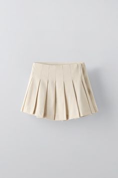 FLOWY PLEATED SKIRT - Sand | ZARA United States