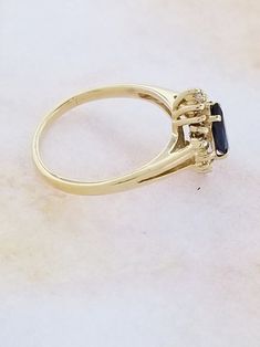 Buy 14k Yellow Gold Sapphire and Diamond Ring Online in India - Etsy Timeless 14k Gold Amethyst Ring For Anniversary, 14k Gold Halo Ring With Prong Setting, Fine Jewelry Formal Birthstone Ring With Gemstone, Formal Fine Jewelry Birthstone Ring With Gemstone, Formal Birthstone Ring With Gemstone, 14k Gold Cluster Diamond Ring Fine Jewelry, Yellow Gold Cluster Jewelry With Halo Setting, Heirloom Yellow Gold Sapphire Ring With Halo Setting, Elegant Yellow Gold Cluster Ring With Polished Finish