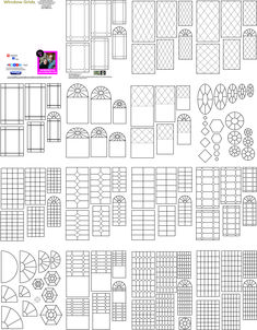 an image of different patterns and shapes for the wallpapers in this project, each with