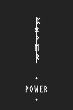 ◾ Power in Futhark Viking Tattoos Symbol Meaning, Symbol Of Power Tattoo, Elder Futhark Runes Tattoo, Bind Runes Symbols And Meanings, Runic Tattoo Ideas, Viking Runes Meanings, Elder Futhark Tattoo, Power Tattoo Symbol