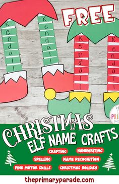 elf craft printable Preschool Craft Christmas, Elf On The Shelf Classroom Activities, Elf Art Preschool, Elf On Shelf Preschool Ideas, Christmas Art Preschoolers, Elf Kindergarten Activities, Preschool Elf Activities, Elf On The Shelf Crafts Preschool, What Is Your Elf Name Free Printable