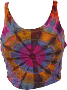 This bright soft crop top has a deep purple galaxy look in tie-dye colors and a hippie style of its own, for a stylish free-spirited look. It goes with any bohemian lowers! The tie dye has a bright purple base with orange and blue hues. #tlb #Sleeveless #beachwrap #bohemianfashion #Handmade #TieDye #BohemianTop Bohemian Crop Top For Music Festival, Bohemian Acid Wash Top, Purple Bohemian Tops For Festival, Hippie Festival Crop Top, Bohemian Purple Tops For Festival, Bohemian Tie Dye Crop Top, Multicolor Hippie Crop Top, Multicolor Rave Tops For Festival, Multicolor Hippie Festival Tops