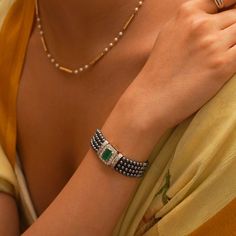 Gold(14K) : 5.5gDiamonds : (VS clarity & H-I colour): (Brilliant cut ) : 0.47ctRose-cut : 0.26ctGemstone : Emerald and Terahertz925 Silver Elegant Diamond Bracelet With Emerald Cut Single Diamonds, Elegant Diamond Bracelet With Single Cut Emerald Shape, Formal Emerald Cut Diamond Bracelet With Single Cut Diamonds, Emerald Cut Diamond Jubilee Bracelet, Elegant Emerald Cut Diamond Bracelets, Emerald Cut Diamond Bracelet In Yellow Gold, Elegant Emerald Cut Diamond Bracelet For Formal Occasions, Elegant Emerald Cut Diamond Bracelet For Formal Events, Exquisite Diamond Gemstone Bracelets