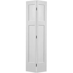 an open white door on a white background