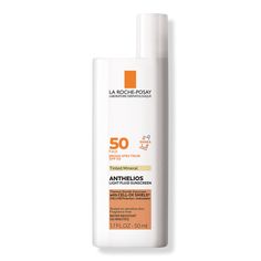 Anthelios Mineral Tinted Ultra Light Face Sunscreen Fluid SPF 50 - ANTHELIOS TINT MINRL SPF50 1.7OZBenefitsTinted sunscreen formula with iron oxides features a light tint to provide a healthy glow to skin100% mineral sunscreen with titanium dioxide provides broad-spectrum SPF 50 protectionWeightless, oil-free, fast-absorbing mineral sunscreen formula leaves skin with a matte finishPowerful antioxidant complex helps protect skin from free radicals caused by UV raysFormulated with Mineral-rich La- La Roche Posay Sunscreen, Chemical Sunscreen, Facial Sunscreen, Sunscreen Spf 50, Roche Posay, Mineral Sunscreen, La Roche Posay, Spf Sunscreen, Skincare Ingredients