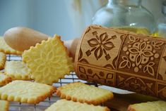 Folk embossed rolling.Engraved rolling pin.Carved molds.Nudelholz All rolling pins made in Latvia from eco friendly beech wood. The rolling pin has a metal axis, which allows it to roll easily. It emboss perfectly your cookies , pies fondant . In one moment you can decorate your pastry! Very nice idea for a gift, not only for bakers ! Total length: 14.96 inc /38.00 cm Working length: 7.08 inc / 18.00 cm Diameter: 2,35 inc / 6.00 cm Weight 450 gr With a rolling pin I send instructions and a recip Stamped Rolling Pin Cookie Recipe, Printed Rolling Pin Cookies, Cookie Recipe For Embossed Rolling Pin, Stamped Rolling Pins, Wooden Rolling Pin, Springerle Molds, German Cookies, Springerle Cookies, Engraved Rolling Pins