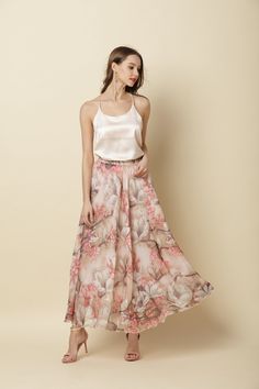 Chiffon Skirt Long Maxi Sundress Beachdress Holiday Dress Women Summer Pleat Dress Beach Skirt Plus Size Dresses Detail Info: ❤ Color: as picture More color choice link: https://www.etsy.com/listing/213656440/chiffon-dress-color-card?ref=shop_home_feat_1 you just note the color you want with order, we will make according to your note. ❤ Material: Chiffon Waist 60-100cm, Please choose the length according to your height! Please note your waist size with your order, thank you! ❤ Care: machine wash Flowy Maxi Skirt With Elastic Waistband For Summer, Breezy Tiered Maxi Skirt For Summer, Feminine Summer Chiffon Maxi Dress, Feminine Chiffon Maxi Dress For Summer, Breezy Maxi Skirt For Summer, Feminine Maxi Skirt For Beach, Feminine Maxi Skirt For Summer Vacation, Summer Pleated Maxi Dress, Feminine Relaxed Maxi Skirt For Beach