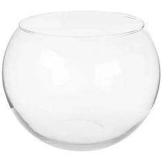 an empty glass bowl on a white background