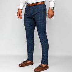 Season:Spring   Fall; Fabric:Polyester; Gender:Men's; Style:Fashion,Casual; Occasion:Outdoor,Going out,Daily; Details:Belt Not Included; Fit Type:Regular Fit; Function:Comfort,Soft,Breathable; Waistline:Mid Waist; Pattern:Plaid; Design:Pocket; Pants Type:Chino Pants,Trousers,Chinos; Front page:FF; Listing Date:10/25/2023; Hips:; Length:; Waist: Slim Fit Blue Bottoms For Fall, Blue Slim Fit Bottoms For Fall, Casual Blue Dress Pants For Fall, Blue Slim Fit Casual Dress Pants, Casual Fitted Blue Dress Pants, Blue Fitted Casual Dress Pants, Casual Blue Dress Pants For Business, Blue Dress Pants For Business Casual In Fall, Casual Blue Business Pants