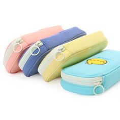 Anirollz™ Owlyroll Cute Animal Character Soft Big Pencil Pouch Anirollz friendz will keep your pens, pencils, markers, and many more school supplies safe altogether! Anirollz have unusual, squishy bodies shaped like rolls. These uncont-roll-able animalz can't help but roll around everywhere they go, especially their comfort food. Owlyroll in Navy Size : Approx. W 4.35" x L 8.25” x H 1.57” Material : Polyester Fiber One main zippered compartment. 2 Pockets inside. Spacious pencil case to fit many Playful Portable Stationery For School, Playful Pencil Case With Pen Slots For School, Playful School Pencil Case With Pen Slots, Playful Portable Pencil Case For School, Playful School Stationery With Pen Slots, Playful Pencil-shaped Pencil Case With Pen Holders, Playful Back To School Pencil Case, Playful Pencil Stationery For Everyday Use, Kawaii Multicolor Pencil Shaped Pencil Case