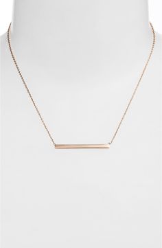 Argento Vivo Bar Pendant Necklace | Nordstrom Minimalist Bar Necklace With Cable Chain For Everyday, Elegant Bar Necklace With Adjustable Chain For Everyday, Elegant Everyday Bar Necklace With Cable Chain, Minimalist Bar Necklace With Delicate Chain For Formal Occasions, Everyday Minimalist Bar Necklace With Cable Chain, Elegant Everyday Bar Necklace With Adjustable Chain, Elegant Bar Necklace With Cable Chain, Formal Minimalist Bar Necklace With Delicate Chain, Modern Bar Necklace For Everyday Wear