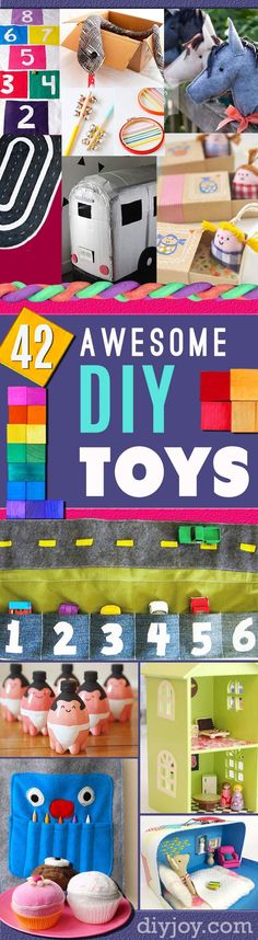 there are many different toys for sale on this page, and the title says awesome diy toys