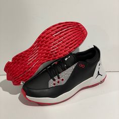 Men Size 8 Brand New No Box Men Size 8.5 Brand New No Box Men Size 9 Brand New No Box Jordan Adg 2 Mens Golf Shoes Black University Red Ct7812-001 Mens Golf Shoes, Jordan 4 Red, Jordan Retro 6, Jordan Retro 12, Nike Air Jordan 5, Jordan Retro 4, Silver Sneakers, Shoes Jordan, Black Cement