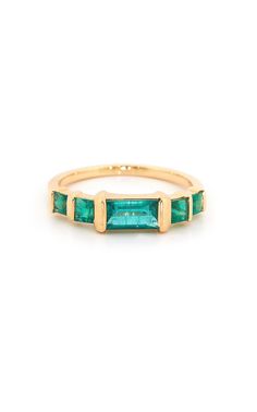 Precious elements are always going to be timeless. That's why Yi Collection consistently uses the utmost precious metals when designing its exquisite pieces for this key collection. Emerald Ring Gold, Emerald Ring, Moda Operandi, Precious Metals, Sale Items, Emerald, Jewelry Rings, Fine Jewelry, Yellow Gold